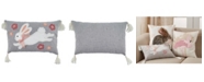 Saro Lifestyle Bunny Decorative Pillow, 13" x 20"